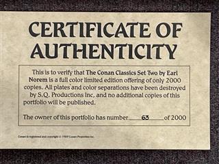 Conan Classics Collection Set #2 Earl Norem Golden Full Color Limited Edition 63